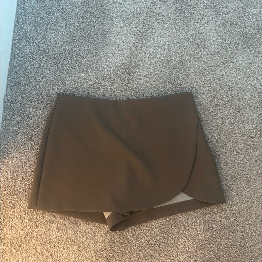 Zara Brown Tailored Skort